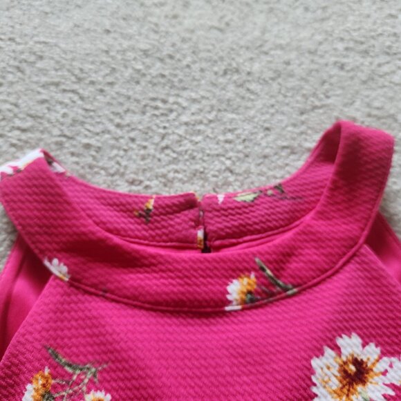 🌸 Knitworks Girls Pink Floral Dress – Size 12 – Elegant & Sweet! - Picture 4 of 9